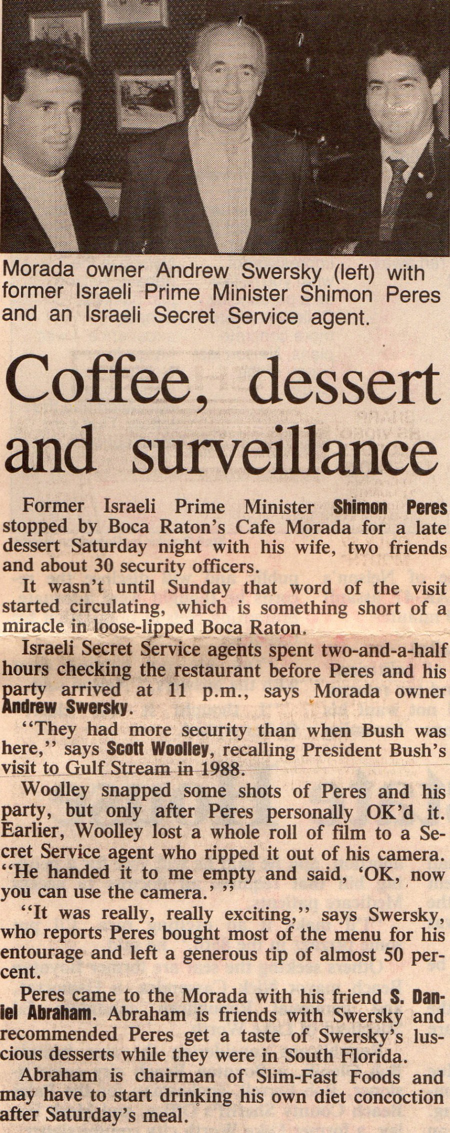 12 03 1991   Shimon Peres